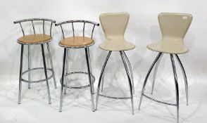 Four assorted breakfast bar stools (4)