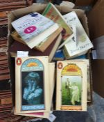 Box of assorted mainly paperback books to include various Penguin titles, W Somerset Maugham "Up