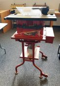 Power Devil 10" table saw on stand