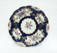 18th century Worcester porcelain dish, circular an