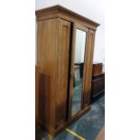 19th century single mirrored door wardrobe opening