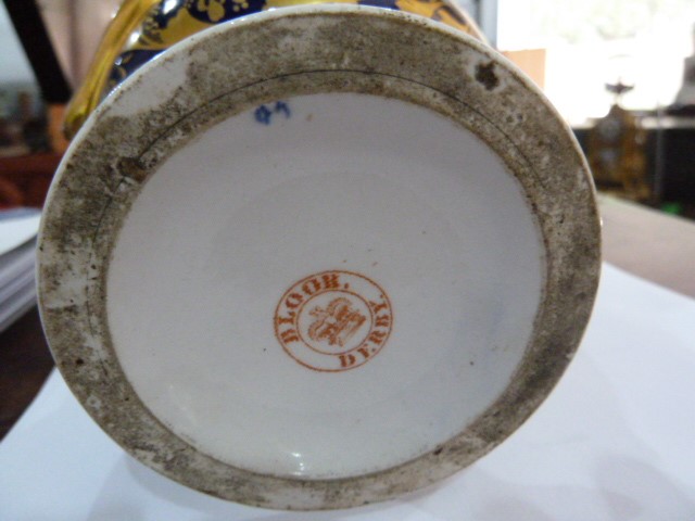 19th century Bloor Derby porcelain two-handled cam - Image 6 of 6