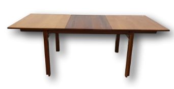 1960's style teak suite of rectangular extending dining table and five chairs by France & Son,