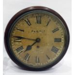 Late 19th/early 20th century wall clock with fusee