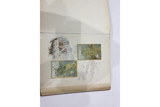 Victorian scrapbook with numerous chromolithograph - Image 29 of 74