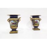 Pair Flight Barr & Barr porcelain vases, each urn-