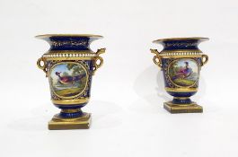 Pair Flight Barr & Barr porcelain vases, each urn-