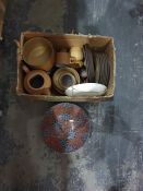 Assorted ceramics including large Isnik style  pla