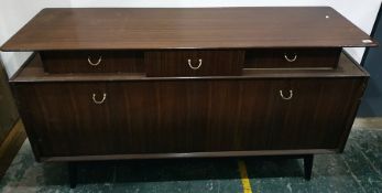 G-Plan teak sideboard with three assorted drawers