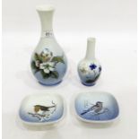 Royal Copenhagen collection including vase with fl
