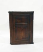 19th century oak wall hanging corner cupboard