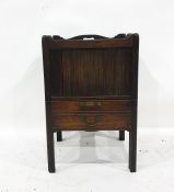 19th century mahogany commode with tray top, tambo