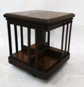 Mahogany table-top revolving bookcase, 35c