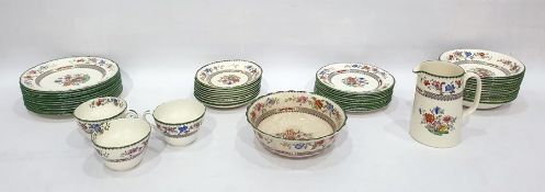 Quantity of Copeland Spode tableware in the 'Chinese Rose' pattern, comprising plates of varying