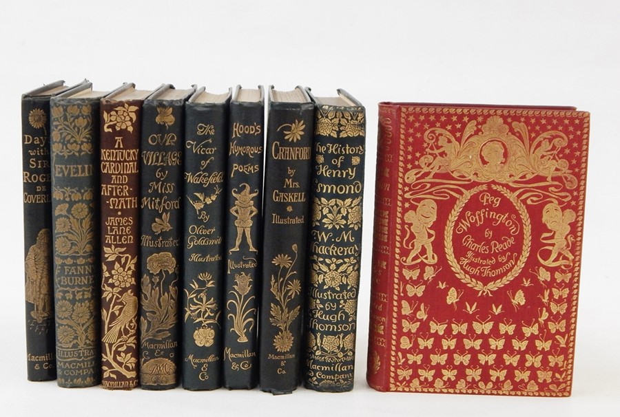Fine bindings -Thomson, Hugh (ills) Various titles including "Our Village", "The Vicar of