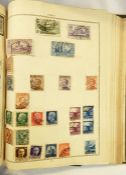 Six Stamp Albums with mint and used stamps, Junior collection, blue album contains higher value
