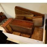 Assorted treen boxes (10)