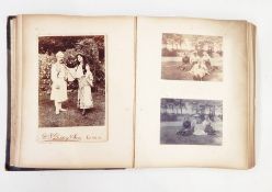 Photographic album book to include various photographs including examples by W S Passeye of