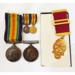 Collection of standard WWI medals viz:- 14-18 awarded to Pte A Milner ASC, Pte G Smith LEIC.R,