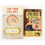 Fleming, Ian  "For Your Eyes Only ...", Jonathan Cape 1960, black cloth with white blocked eye to
