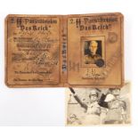 WWII Nazi identity card for Siegfried Scholtz - 2nd SS Panzer Division "Das Reich",  and a black and