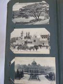 Postcard album - Scenes from Britiain, one or two humorous, also India , Ceylon, America