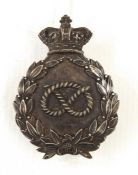 Victorian white metal South Staffordshire regiment helmet badge