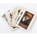 Assorted postcards and greetings cards to include birthday cards, assorted black and white