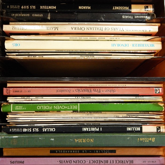Quantity of various classical LPs and sundry 12" and other classical 78's, principally opera