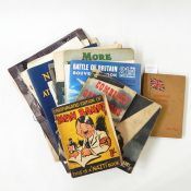 WWI and WWII interest including Bibbys Annual, "Mein Rampf", paperback Winslow, T E  "Forewarned