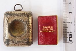 Bryce's English Dictionary incl. The Smallest Dictionary in the World, metal case with window