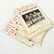 Quantity of 'Riding and Driving The Horse Lovers Magazine' circa 1936 to mid 1950's (1 box)