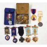 Quantity of RAOB gilt metal, enamel and silver medals and other associated items, various