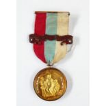 Masonic interest, Masonic colour medal instituted by HRH Augustus Fred - Duke of Sussex, M.W.