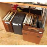 Collection of classical LPs and 78's including Linguaphone course (6 boxes/cases)