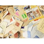 100's of GB commercial envelopes from 1960's and a box of stamps on piece