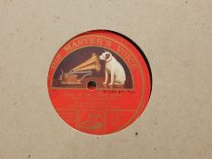 Six boxes of 12" gramophone records, principally opera, to include HMV red label and others