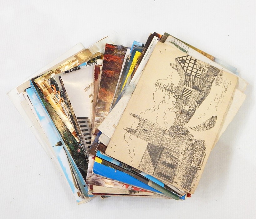 Large quantity of assorted postcards