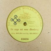 12" vocal records viz:- Melba & Gilibert (034014 and 054128), Ruffo (2.052199), handwritten label,