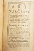 Turner, Daniel "The Art of Surgery ...", in 2 vols, printed for C Rivington in St Paul's