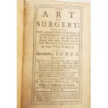 Turner, Daniel "The Art of Surgery ...", in 2 vols, printed for C Rivington in St Paul's