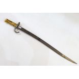Mid 19th century French chassepot bayonet dated 1867