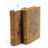 Badminton Library vols 'Shooting' 1887 and 'Hunting' 1885, pictorial cloth, 2 vols (2)