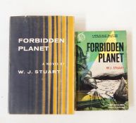 Stuart, W J  "Forbidden Planet", Farrar Straus & Cudahy, New York 1956, yellow cloth with grey