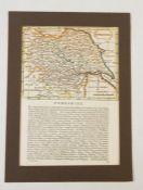 Quantity of mounted county maps including Monmouthshire by Thomas Kitchin, a New Map of