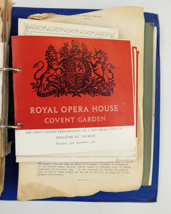 Large quantity of opera programmes, various dates (2 boxes)