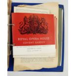Large quantity of opera programmes, various dates (2 boxes)