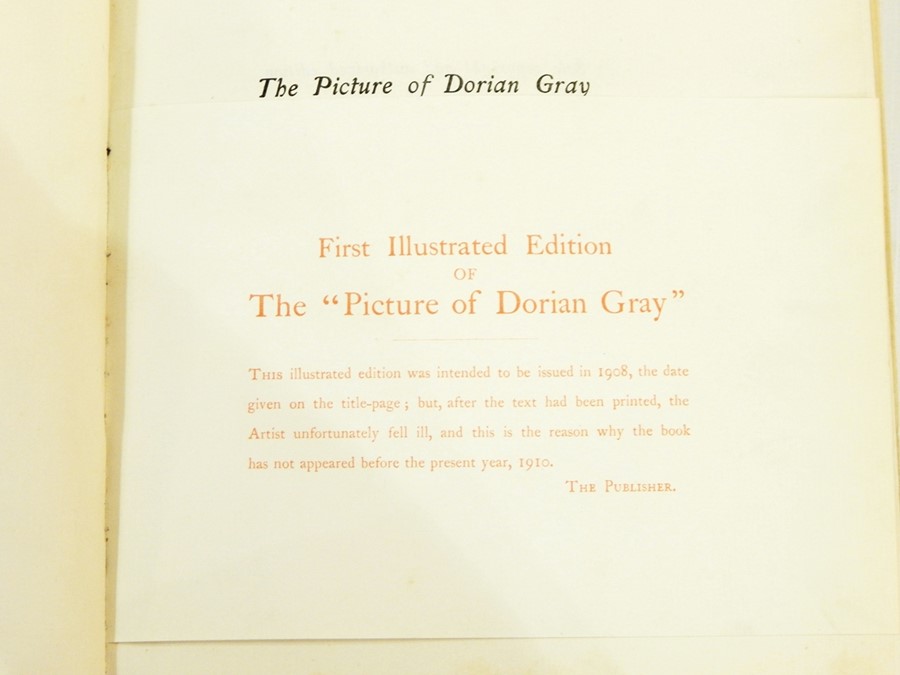 Wilde, Oscar  "The Picture of Dorian Gray", Charles Carrington 1908, first illustrated edition - Image 3 of 3