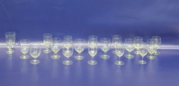 Assorted wine glasses, various shapes and designs (18)