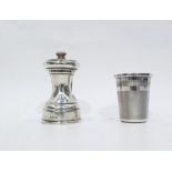 Modern silver tot beaker by Francis Howard Ltd, Sh